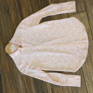 Prologue Pink & White Printed Button-Down Shirt